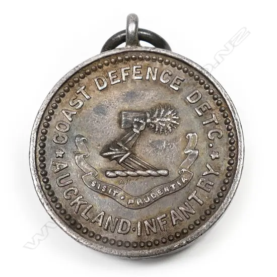 Anton Teutenberg Auckland Infantry Takapuna silver medal 1913,